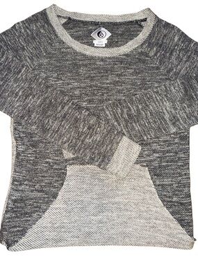 Volcom Marled Heather Gray Beach Pullover Sweater M